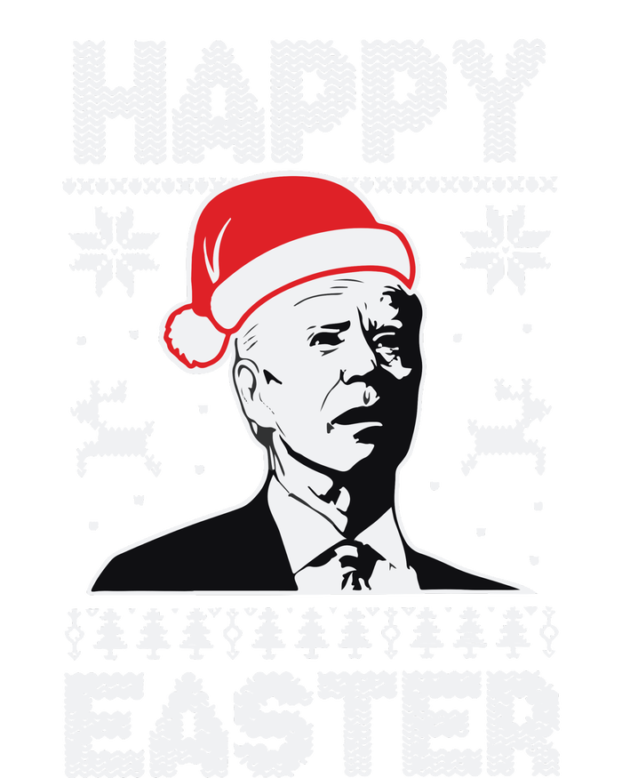 Happy Easter Joe Biden Funny Confused Joe Biden Ugly Christmas Full Zip Hoodie