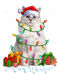 Ragdoll Cat Xmas Light Christmas Kitten Lover Gift USA-Made Snowflake Beanie