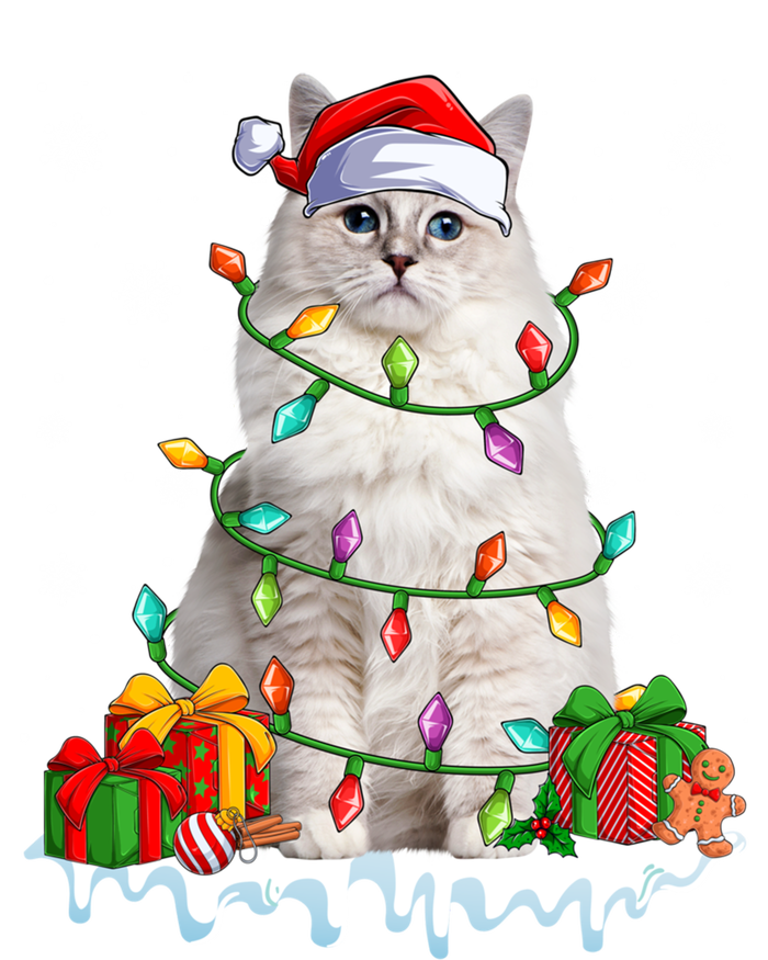 Ragdoll Cat Xmas Light Christmas Kitten Lover Gift USA-Made Snowflake Beanie