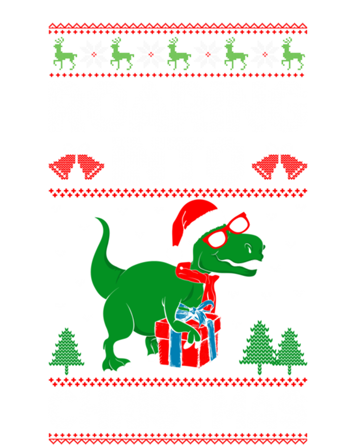 Roaring Into Christmas Dinosaur Ugly Christmas Trex Dino Meaningful Gift T-Shirt