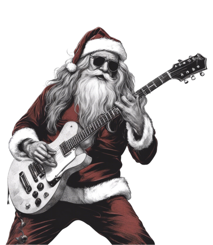 Santa Claus Playing Guitar Rock And Roll Christmas Gift Full Zip Hoodie