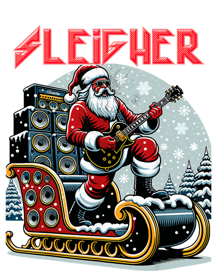 Sleigher Hail Santa Heavy Metal Christmas Rock Xmas Art Gift Tank Top