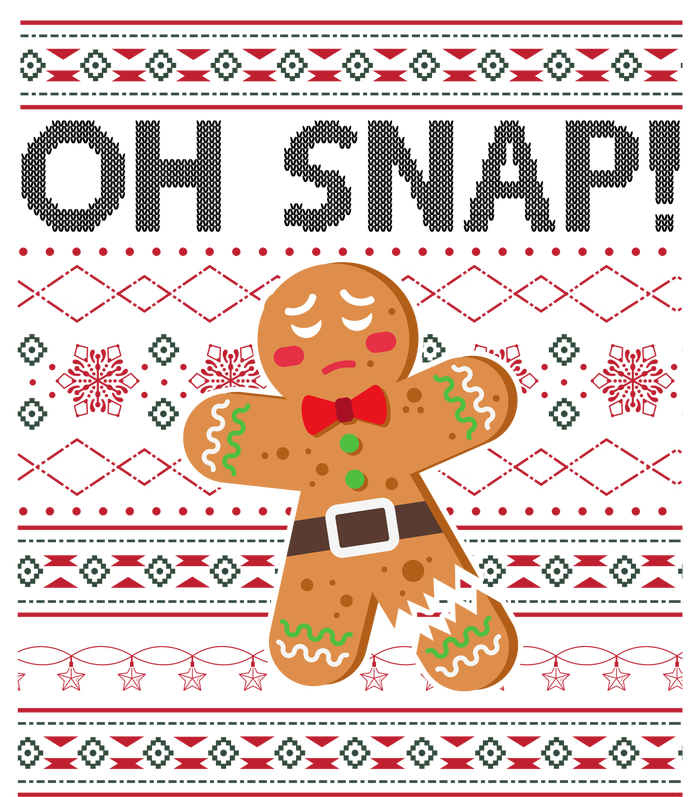 Oh Snap Gingerbread Ugly Christmas Funny PosiCharge Competitor Tank