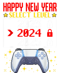 Funny Happy New Year Select Level 2024 Gaming Controller Gift Husband Boyfriend T-Shirt