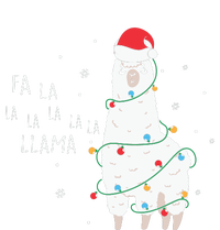 Fa La La Llama Christmas Light Drawstring Bag