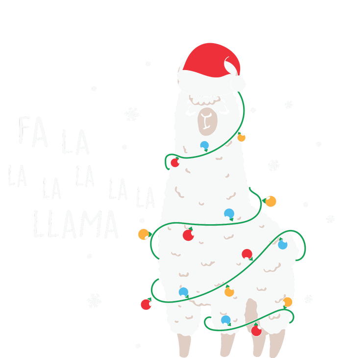 Fa La La Llama Christmas Light Drawstring Bag