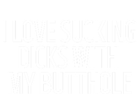 I Love Sucking Dicks With My Butthole Funny Saying Women's Tri-Blend 3/4-Sleeve Raglan Shirt