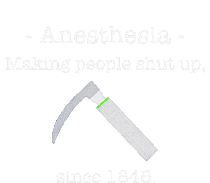 Since 1846 Anesthesia Making People Shut Up Pom Pom 12in Knit Beanie