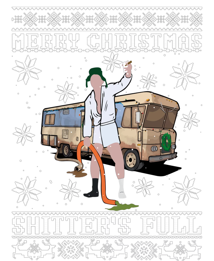 Shitters Full Christmas Ugly Christmas Vacation Ladies Long Sleeve Shirt