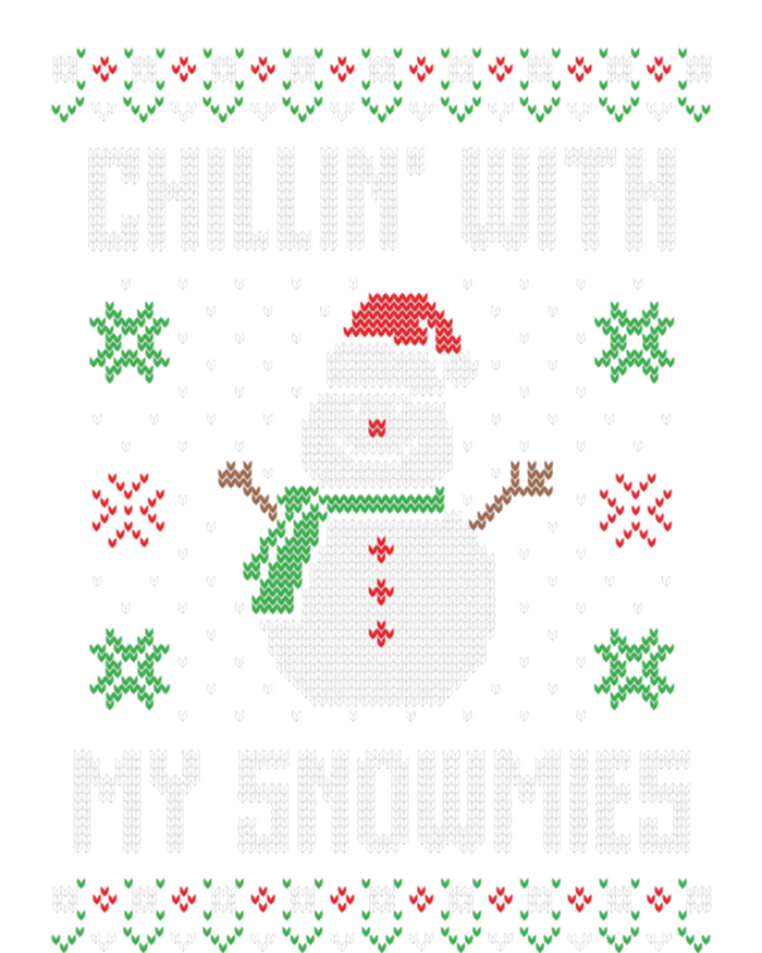 Ugly Christmas Xmas Snow Chillin With My Snowmies Great Gift Coaster