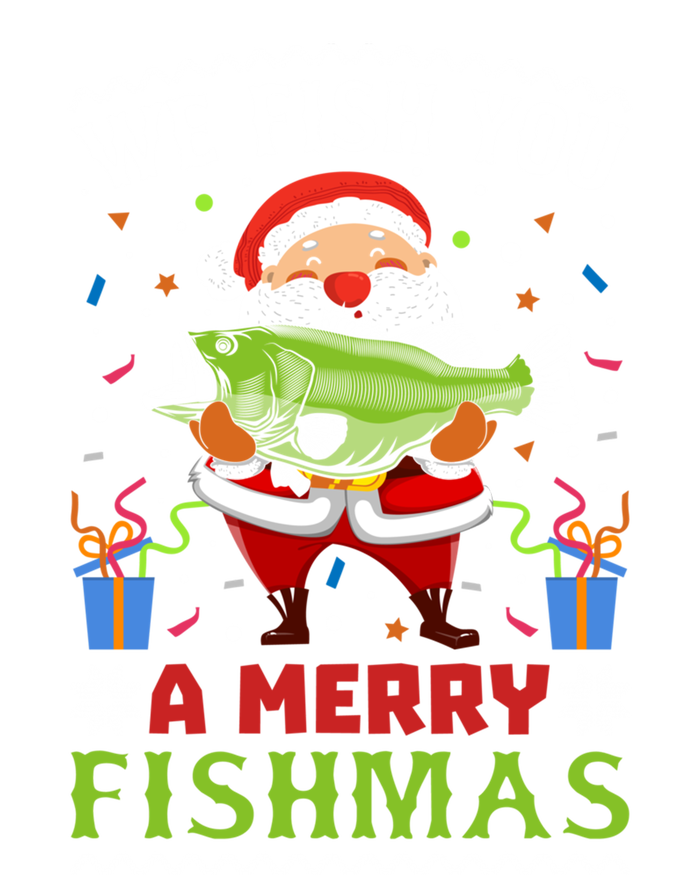 We Wish You A Merry Fishmas Funny Christmas Santa Fishing Cool Gift Button