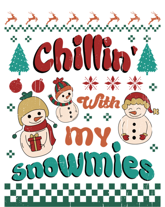 Xmas Christmas Chillin With My Snowmies Gift T-Shirt