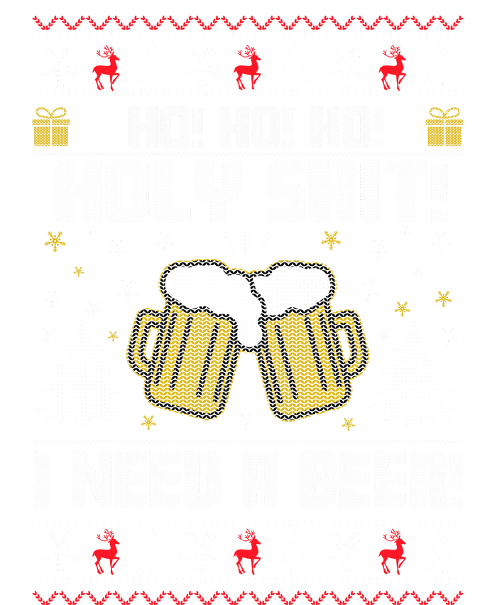 Ho Ho Holy I Need A Beer Santa Claus Ugly Christmas Kids T-Shirt