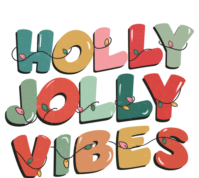 Holly Jolly Vibes Christmas Lights Long Sleeve Shirt