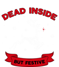 Dead Inside But Festive Flying Reindeer Skeleton Funny Funny Gift Women's T-Shirt