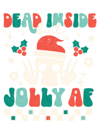 Dead Inside But Jolly Af Santa Skeleton Retro Christmas Xmas Meaningful Gift T-Shirt