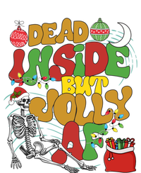 Funny Santa Skeleton Dead Inside But Jolly Af Xmas Outfit Gift T-Shirt