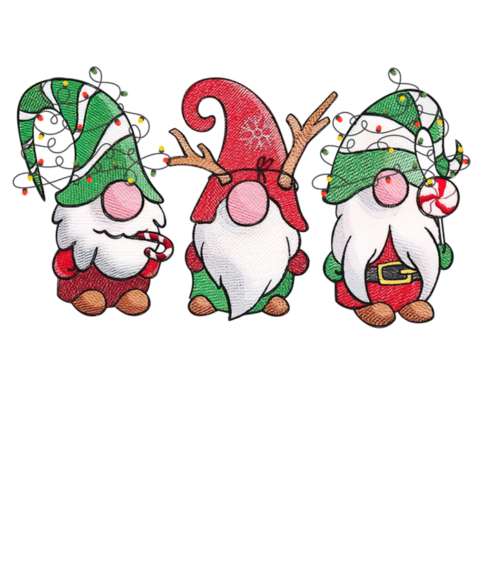 Hanging With My 5th Grade Gnomies Christmas Teacher Student Gift T-Shirt