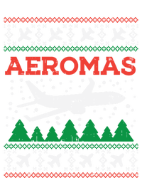 Aeromas Plane Ugly Christmas Sweater Flight Xmas Pilot Gift Funny Gift Women's Racerback Tank