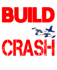 Model Airplane Funny Hobby Christmas Gift Build Crash Repeat Gift Sustainable Knit Beanie