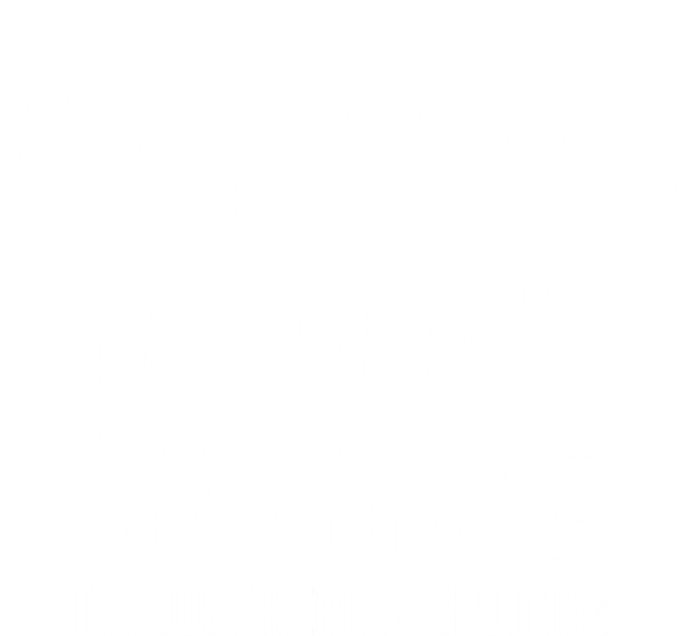 Heaven Is My Home IM Just Here Recruiting Christian Tree Cute Gift Valucap Bio-Washed Visor