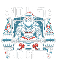 No Lift No Gift Santa Claus Christmas Gym Bodybuilding Canvas