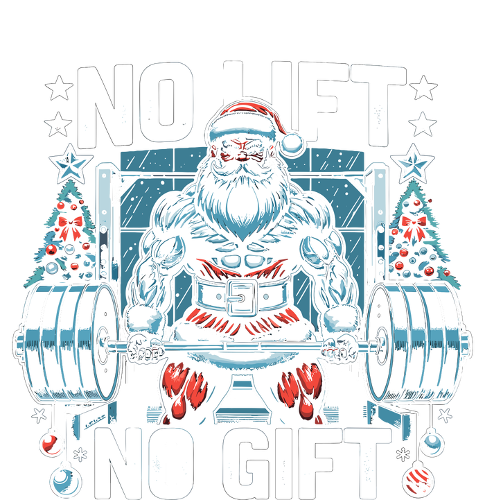 No Lift No Gift Santa Claus Christmas Gym Bodybuilding Canvas