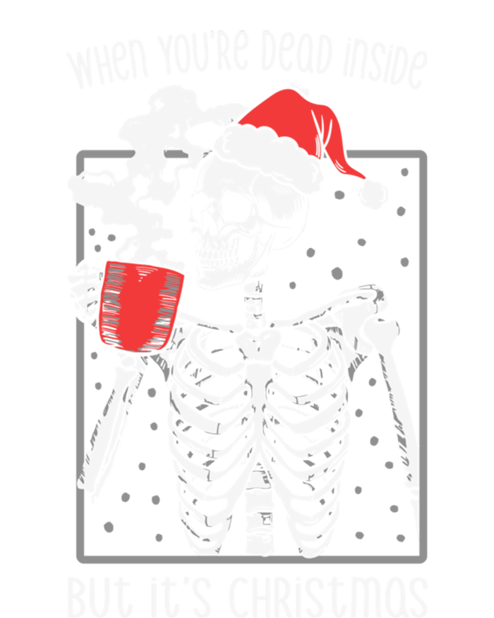 When YouRe Dead Inside But ItS Christmas Skeleton Coffee Cool Gift Long Sleeve Shirt