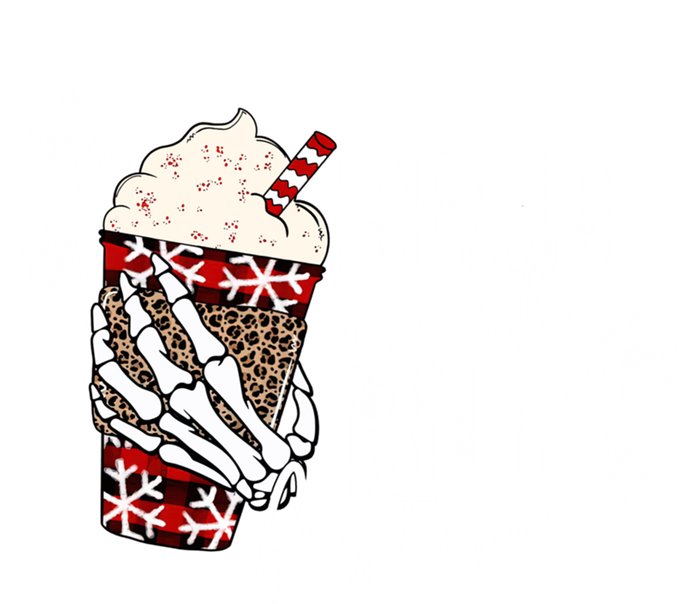 Xmas Dead Inside But Festive Funny Skeleton Hand Christmas Funny Gift Coaster