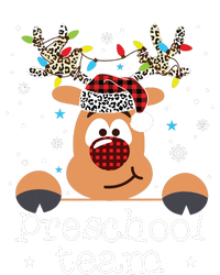 Preschool Team Plaid Reindeer Santa Hat Teacher Christmas Tank Top