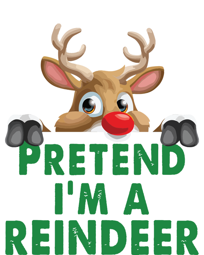 Pretend Im A Reindeer Easy Christmas Costume Zip Tote Bag