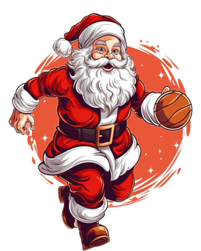 Basketball Player Xmas Santa Playing Basketball Christmas Gift T-Shirt