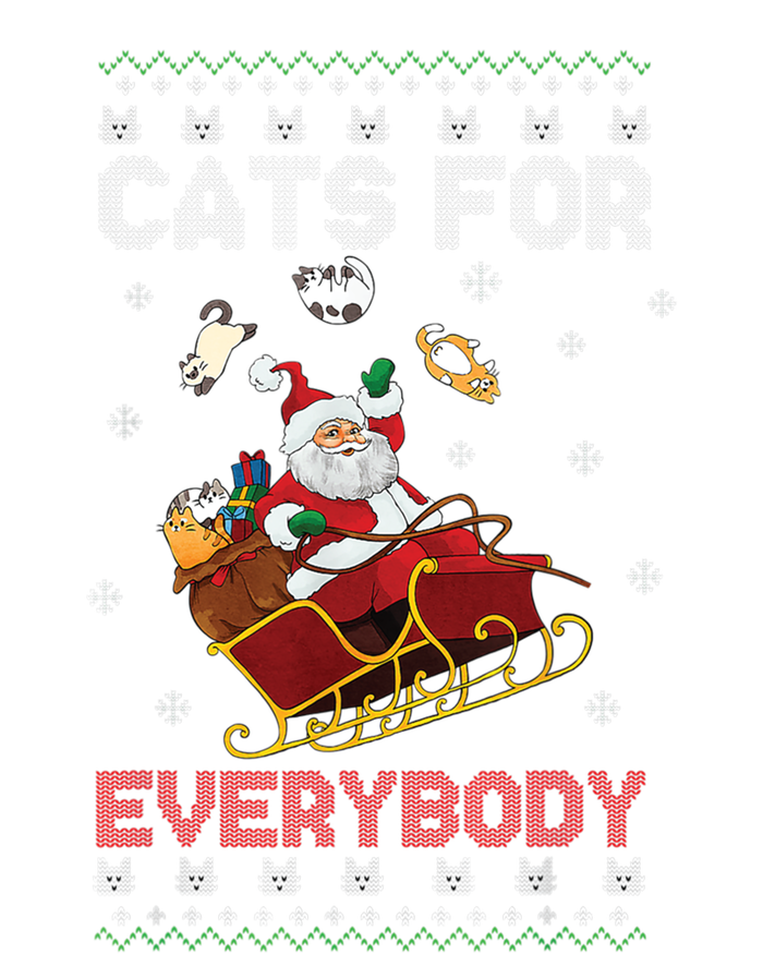 Cats For Everybody Christmas Cute Cat Lover Ugly Sweater Gift Toddler Sweatshirt