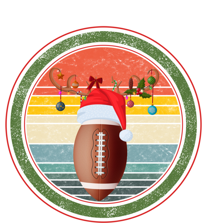 Christmas Football Player Game Day Reindeer Sports Gift T-Shirt