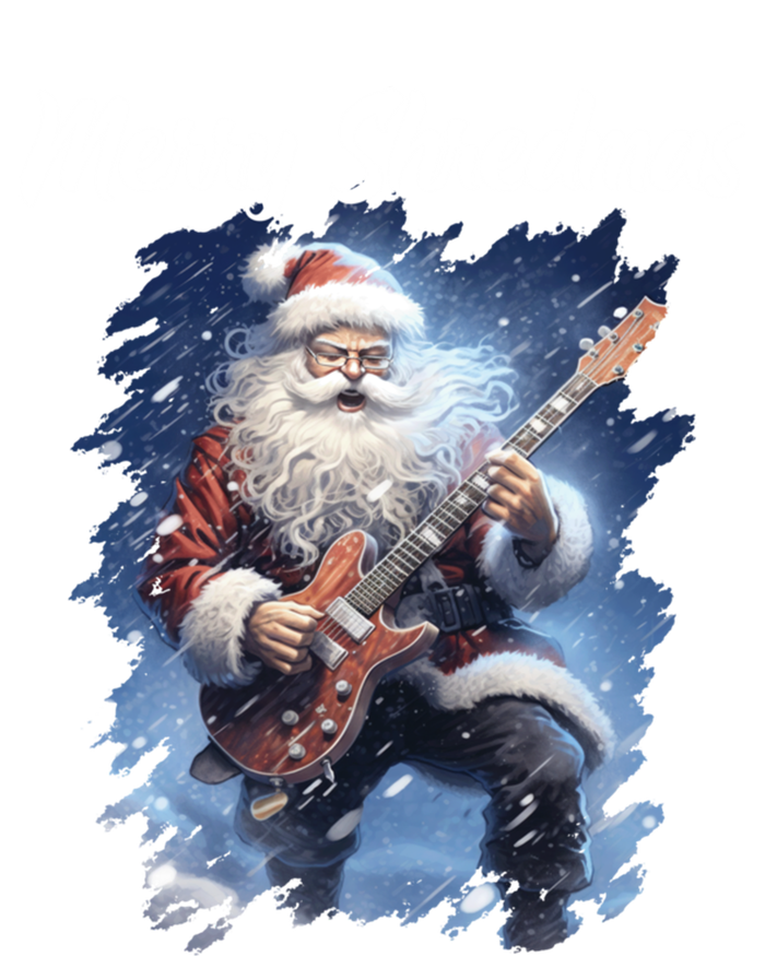 Christmas Guitarist Santa Playing Electric Guitar Rock Music Gift Full Zip Hoodie