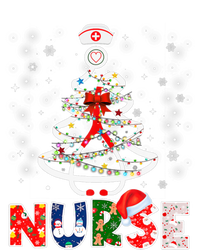 Christmas Nurse Stethoscope Tree Lights Scrub Nursing Xmas Gift T-Shirt