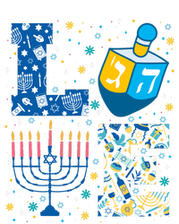 Hanukkah Love With Menorah For Jewish Christmas Holiday Sustainable Bucket Hat