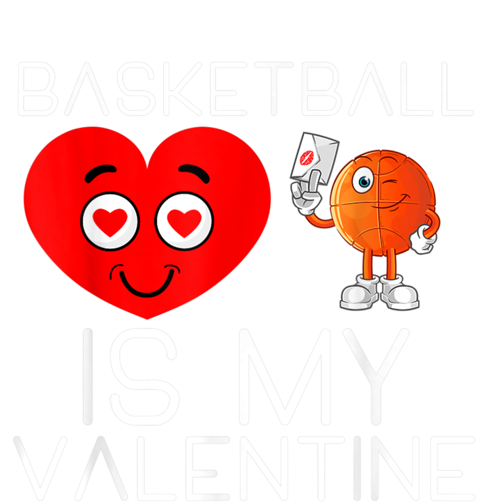 Basketball Is My Valentine Cute Basketball Valentines Day Flat Bill Trucker Hat