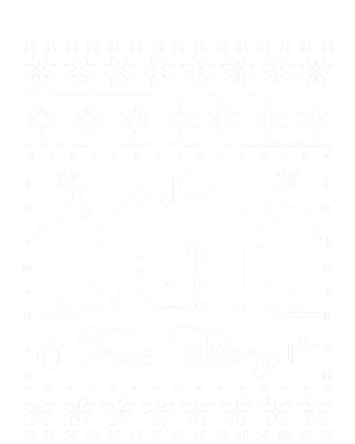 Christmas Nativity True Nativity Story Scene Ugly Sweater Sustainable Beanie