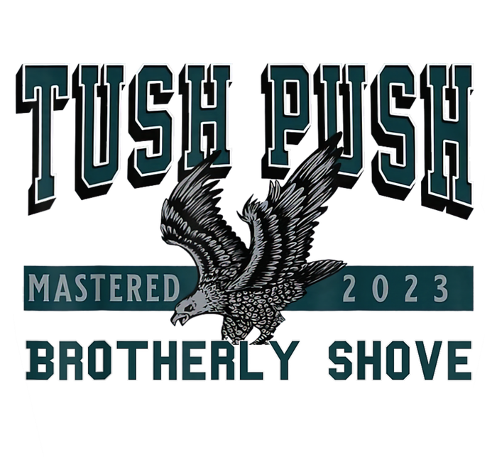 The Tush Push Eagles Brotherly Shove Performance Fleece Hoodie