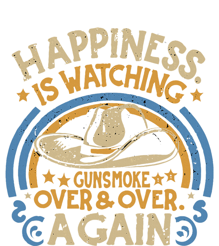 Happiness Is Watching Gunsmoke Over And Over Again Funny Mesh Reversible Basketball Jersey Tank