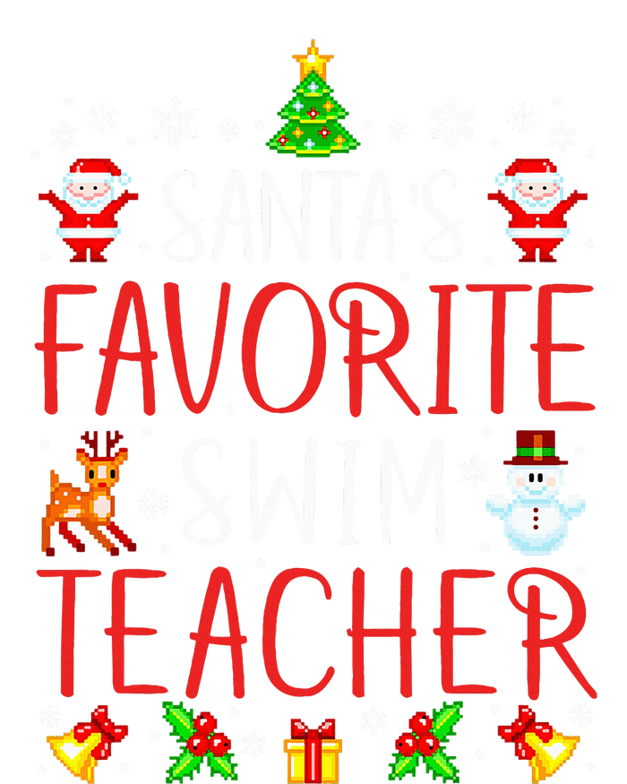 SantaS Favorite Swim Teacher Xmas Matching Tote Bag