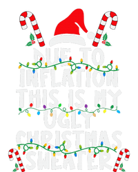 Funny Due To Inflation Ugly Christmas Sweaters For Youth Performance Sprint T-Shirt