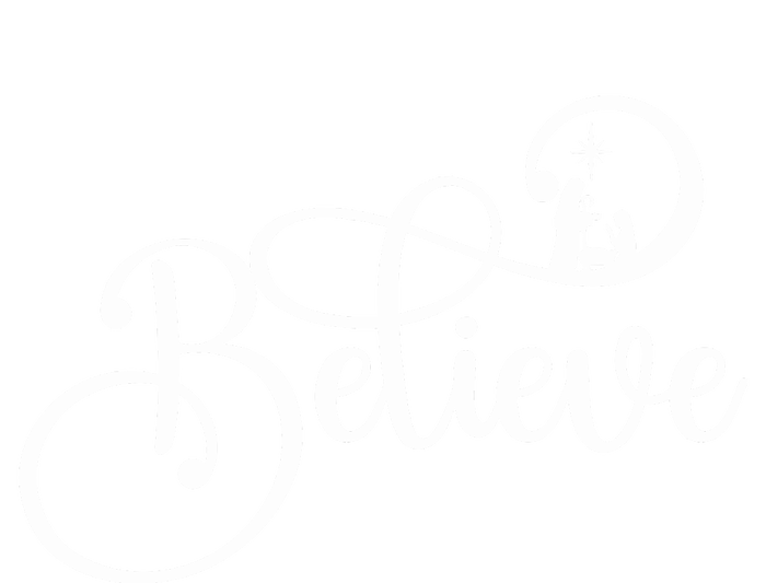 Believe Christmas Christian Nativity Scene T-Shirt