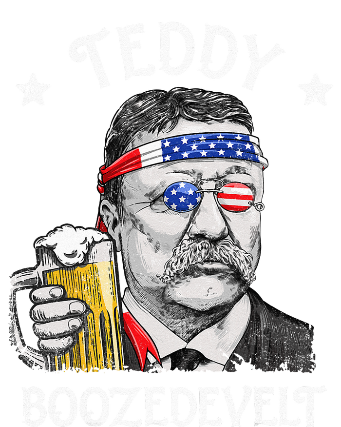 Teddy Boozedevelt Theodore Roosevelt 4th Of July American  Women's Racerback Tank