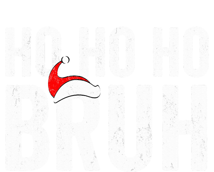 Ho Ho Ho Bruh Funny Christmas Holiday Teen Santa Hat Family  Ceramic Bell Ornament