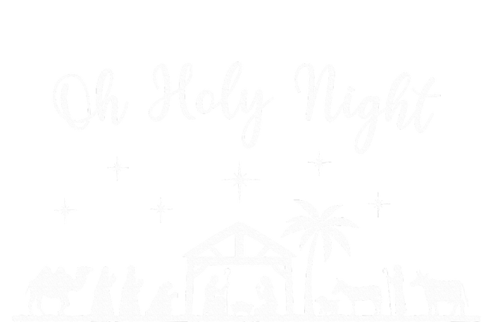 Oh Holy Night  Jesus Is The Reason For The Season Christmas  Women's V-Neck T-Shirt