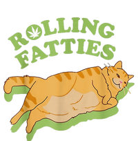 Rolling Fatties Funny Weed Cat Marijuana  T-Shirt