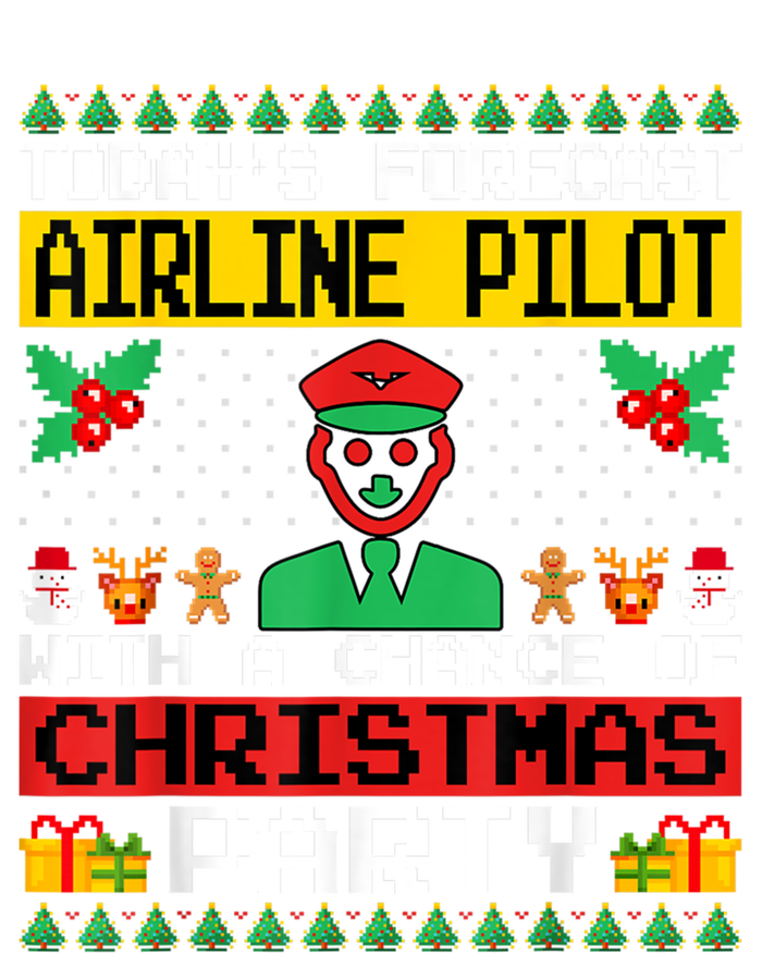 Airline Pilot Christmas Party Airplane Pilot Xmas Ugly Style Funny Gift Sweatshirt