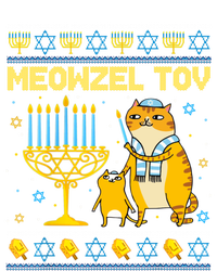 Meowzel Tov Ugly Hanukkah Sweater Cat Chanukah Jew Menorah Sustainable Beanie